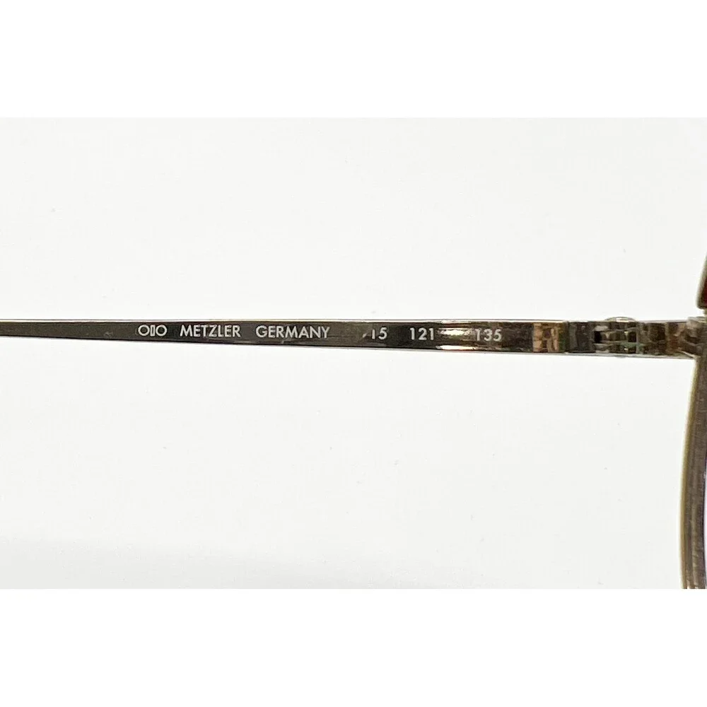 Metzler Eyeglasses Frames Mens Gold Brown Vintage Germany 54-16-135